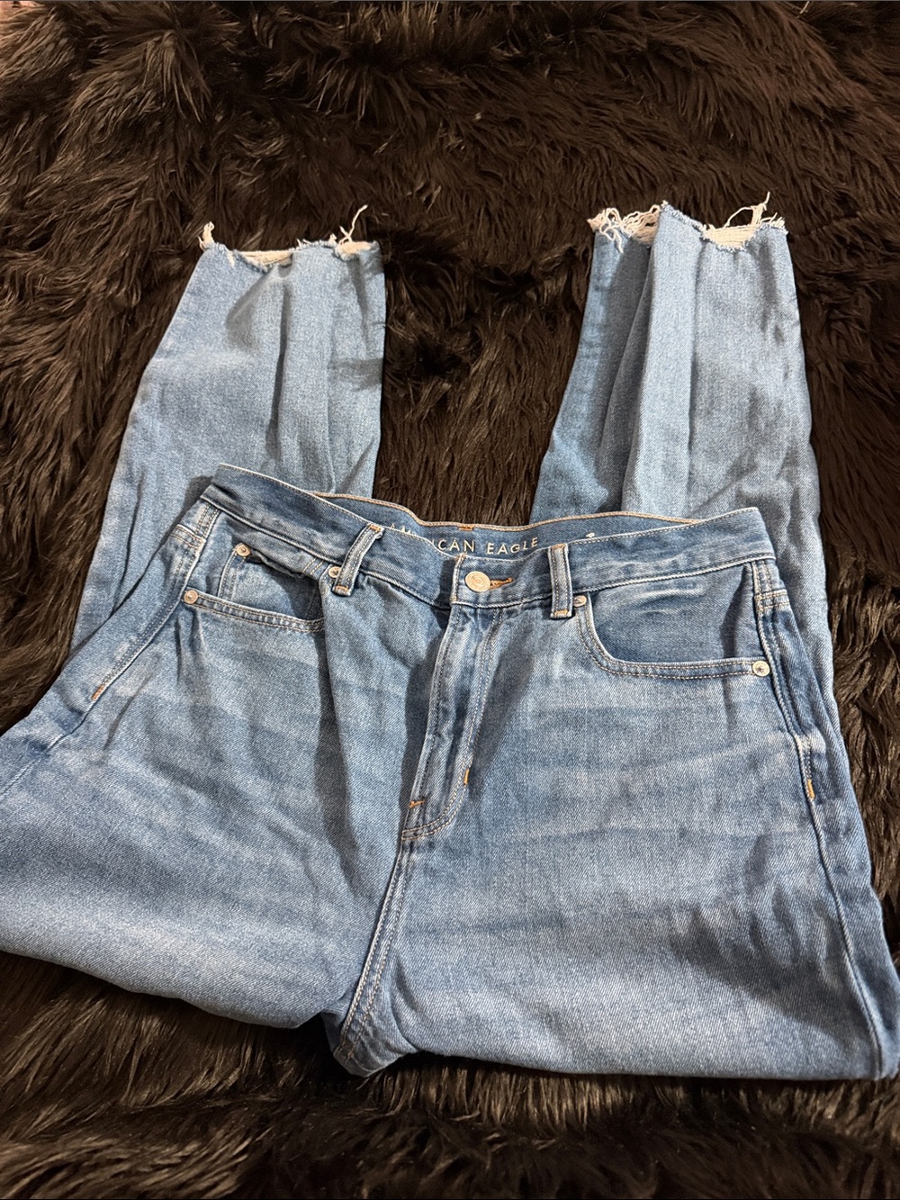 American Eagle Outfitters Women's Light Blue Skinny Jeans